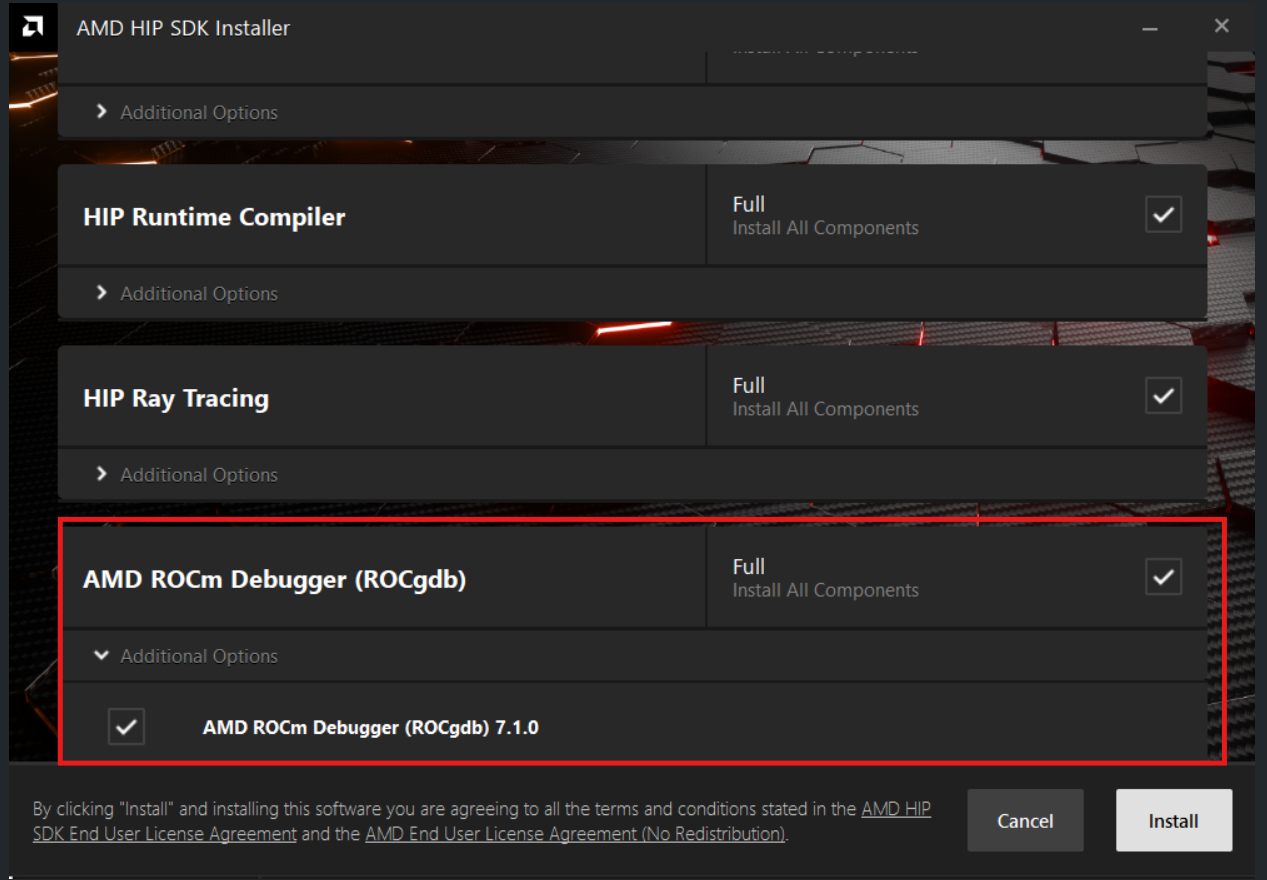 AMD ROCm Debugger